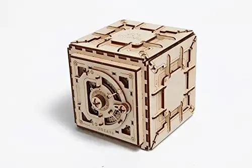 UGEARS Model Safe Kit | 3D Wooden Puzzle | DIY Mechanical Safe