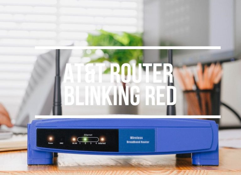 att bgw320 blinking red light