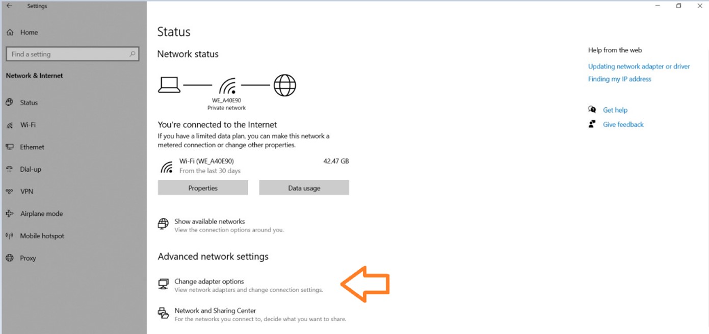 Change Adapter Options