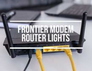 Frontier Modem Router Lights