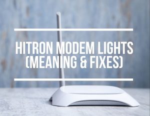 Hitron Modem Lights