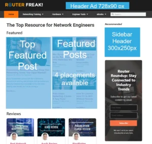 Home Page Ads Layout