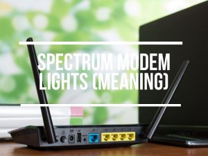 Spectrum Modem Lights