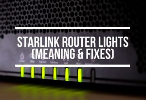 Starlink Router Lights