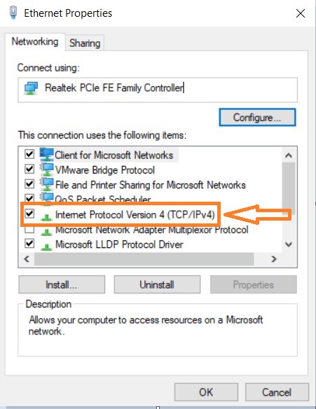 TCP/IPv4