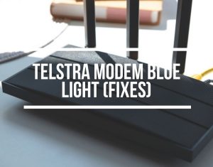 Telstra Modem Blue Light