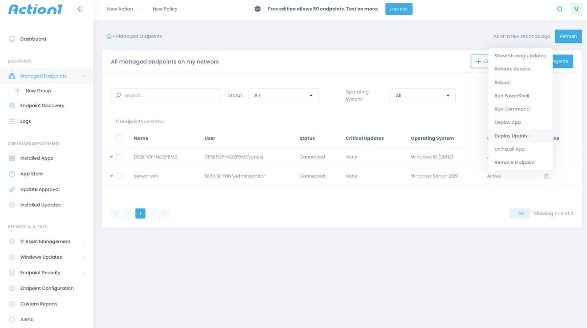 Action1 Review: Patch Management, 100 Endpoints Free - RouterFreak